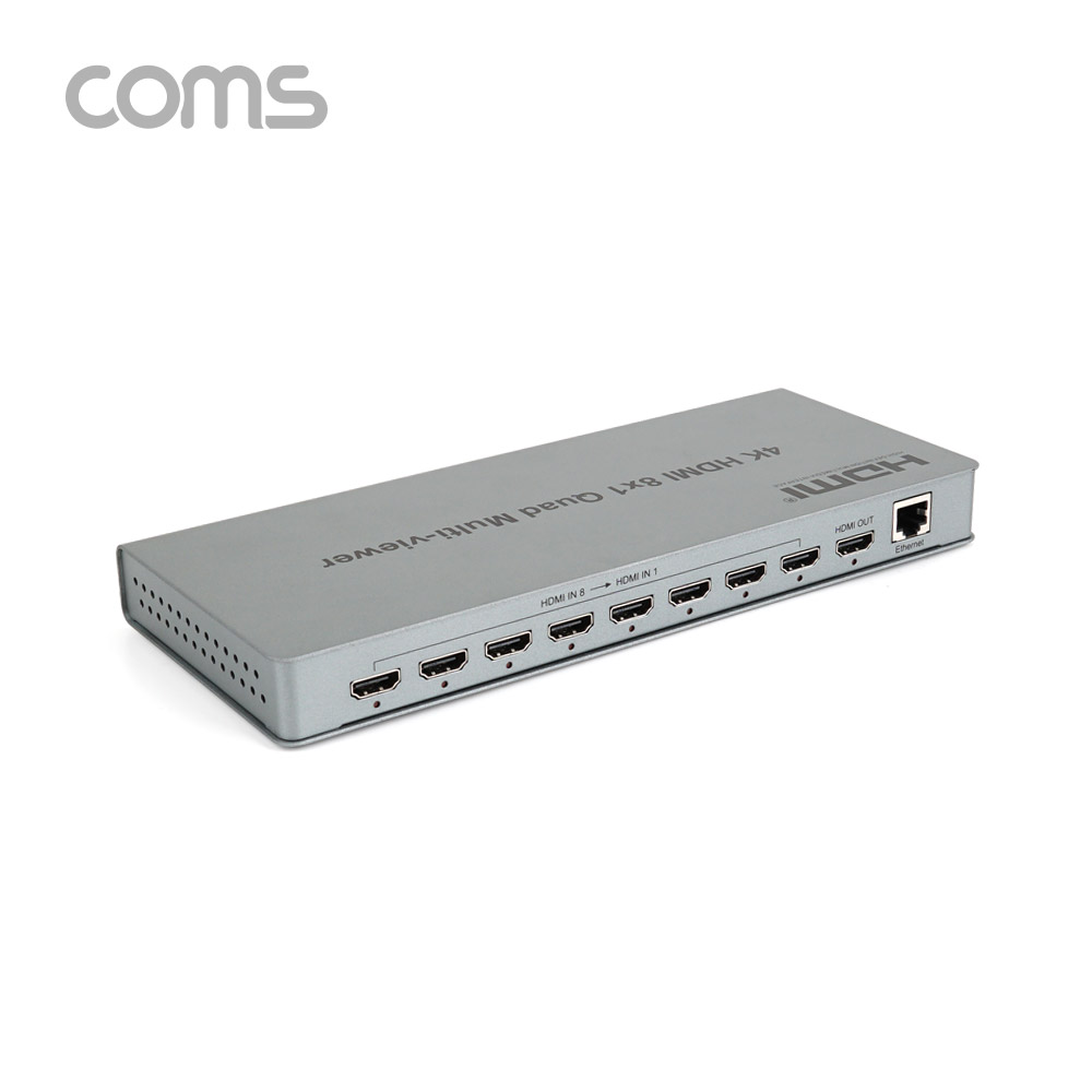 Coms HDMI 화면 분할기 8x1 8 Input 1 Output 멀티뷰어