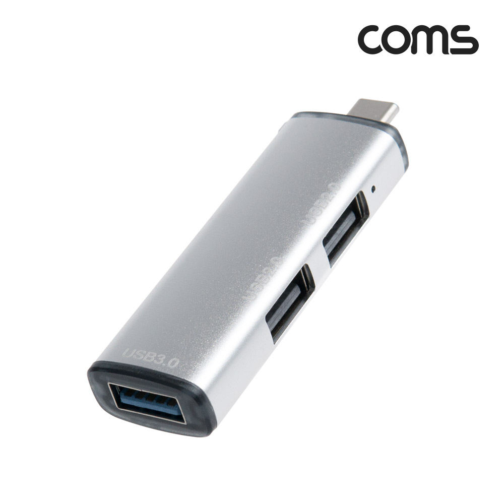 Coms USB-C 허브 3포트 3Port USB 2.0 2Port + USB 3.0 1Port Type-C C타입 OTG
