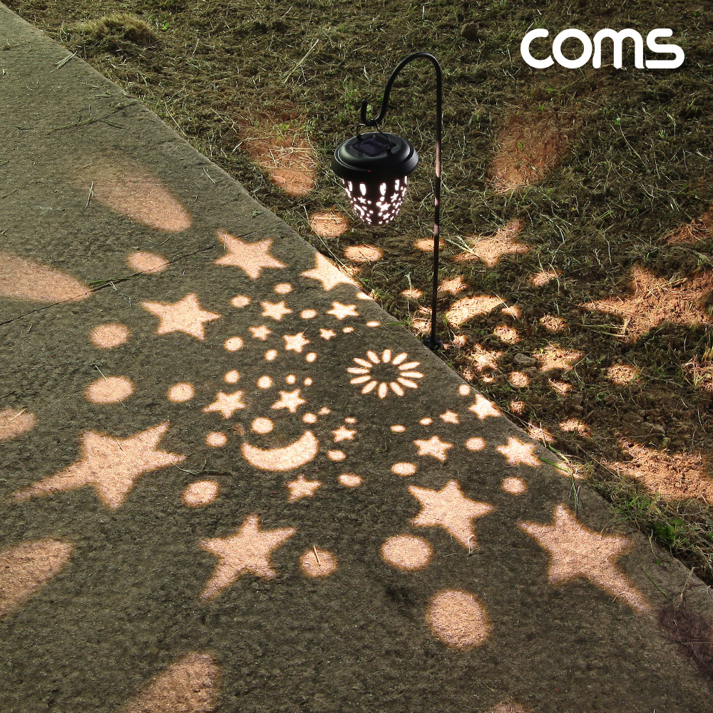 Coms 태양광 LED 정원등 가로등형 잔디등 야외등 전원주택 테라스 조명등 데크등