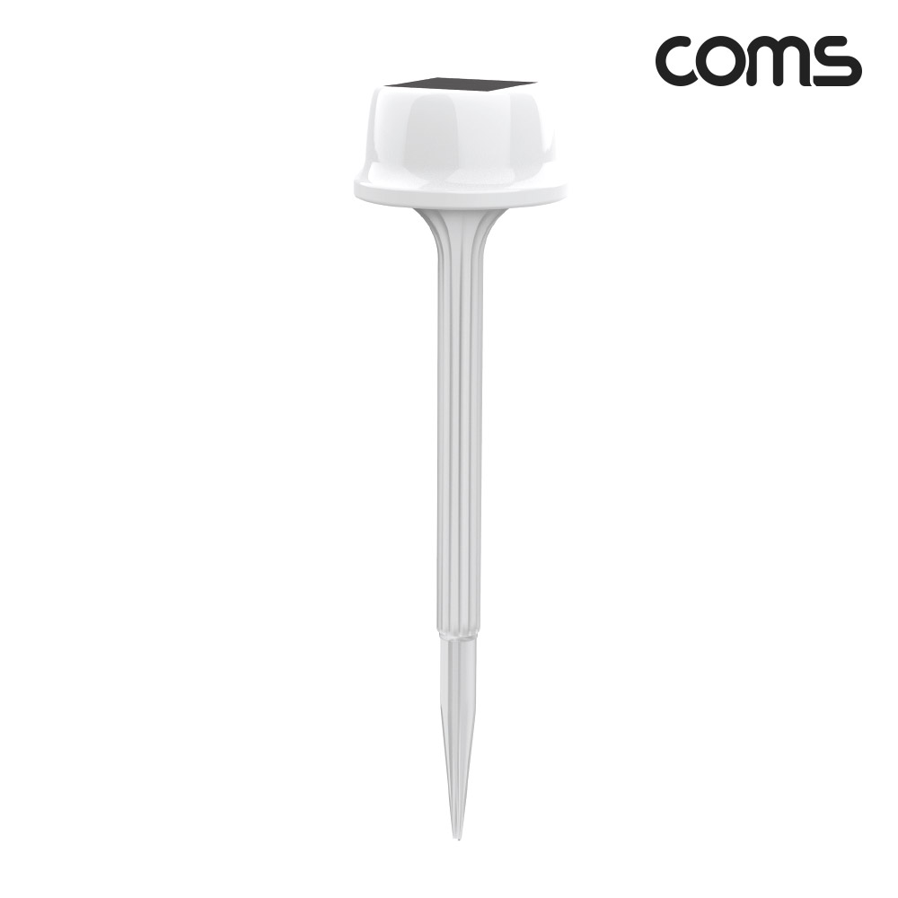 Coms 태양광 LED 정원등 미니스틱 인테리어조명 (2개입) 잔디등 야외등 전원주택 테라스 조명등 데크등