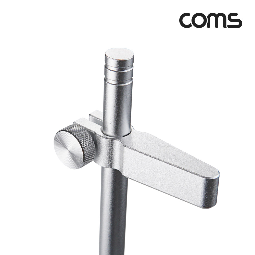 Coms 이중 그래픽카드 가이드, VGA GPU 수직 거치대, 지지대, 2단 홀더, 알루미늄 받침대, 브라켓 고정, 높이 조절, Silver