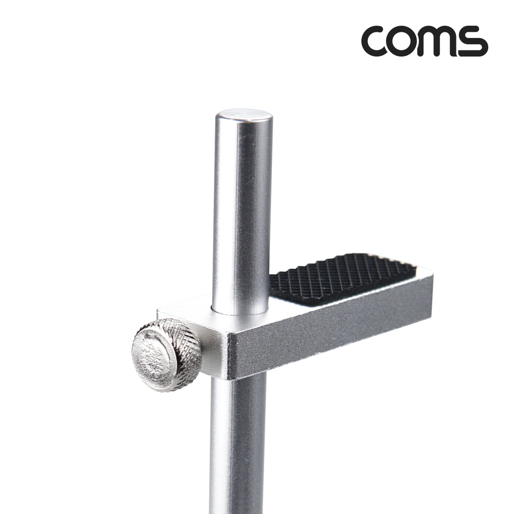 Coms 1단 그래픽카드 가이드, VGA GPU 수직 거치대, 지지대 홀더, 알루미늄 받침대, 브라켓 고정, 높이 조절, Silver