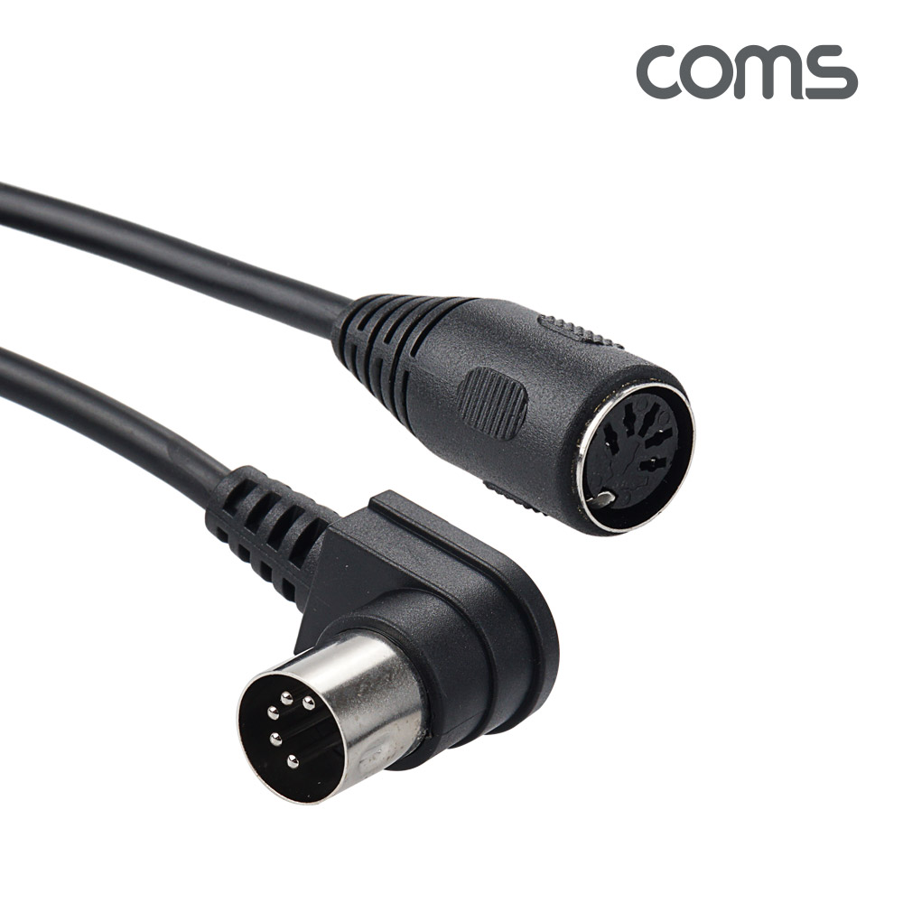 Coms 미디 연장 꺾임 케이블 MIDI M/F 5P MD 1.5M