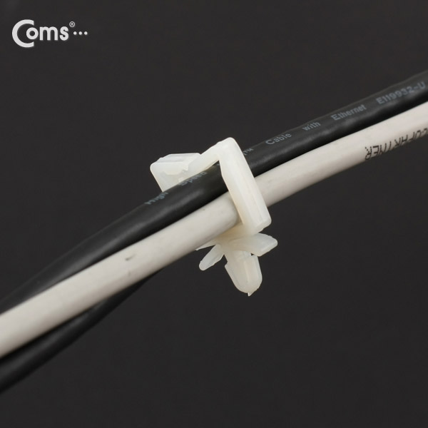 Coms 케이블 타이(홀더/100pcs), SQ-1 푸쉬형, 와이어 새들/#1