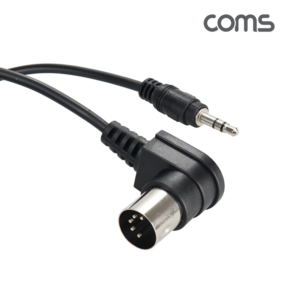 Coms 미디 변환 케이블 1.5M, 3.5Ø 스테레오 3극(M) to 미디 5핀 (M), stereo