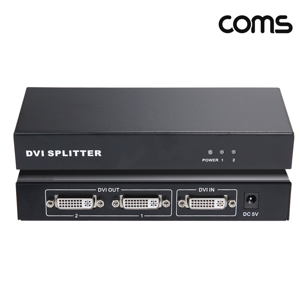 Coms DVI 분배기 1:2 1920x1080 HDCP지원 FULL HD