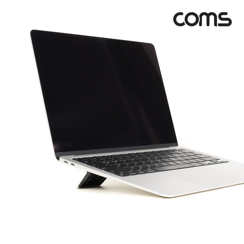Coms 노트북 부착형 거치대 스탠드 받침대 접이식 탈부착