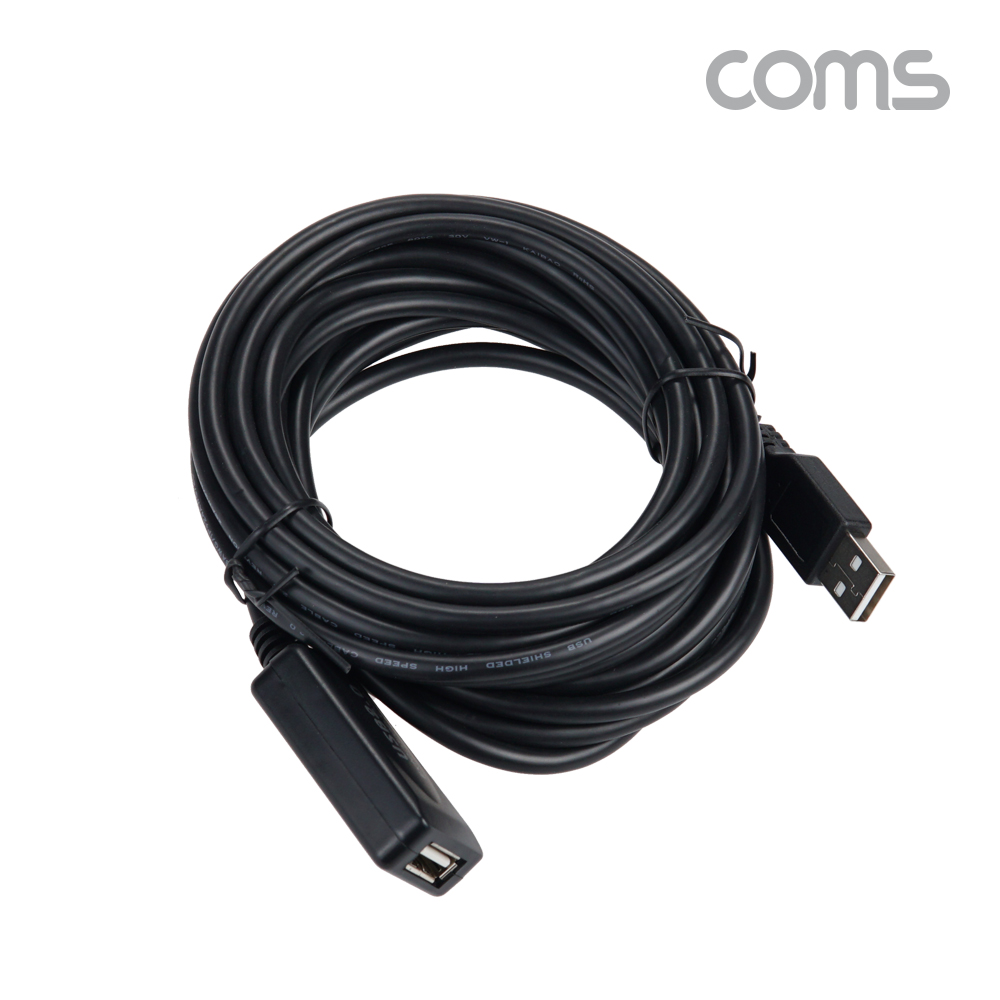 Coms USB 2.0 리피터(무전원) / 연장 케이블 / Active Extension Cable / 5M
