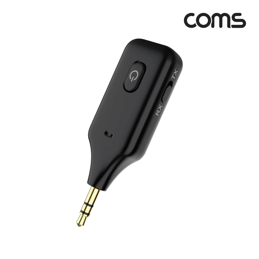 Coms 블루투스 v5.1 오디오 송수신기 AUX 스테레오 Stereo 3.5mm 무선 휴대용 리시버 동글 Bluetooth