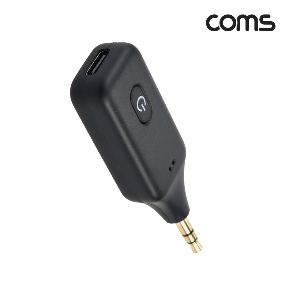 Coms 블루투스 v5.1 오디오 송수신기 AUX 스테레오 Stereo 3.5mm 무선 휴대용 리시버 동글 Bluetooth