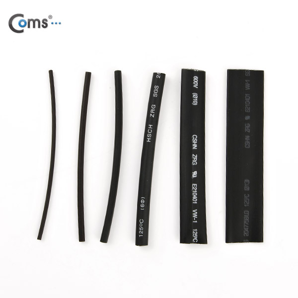 Coms 수축 튜브 세트(100pcs), HST-100B, 검정