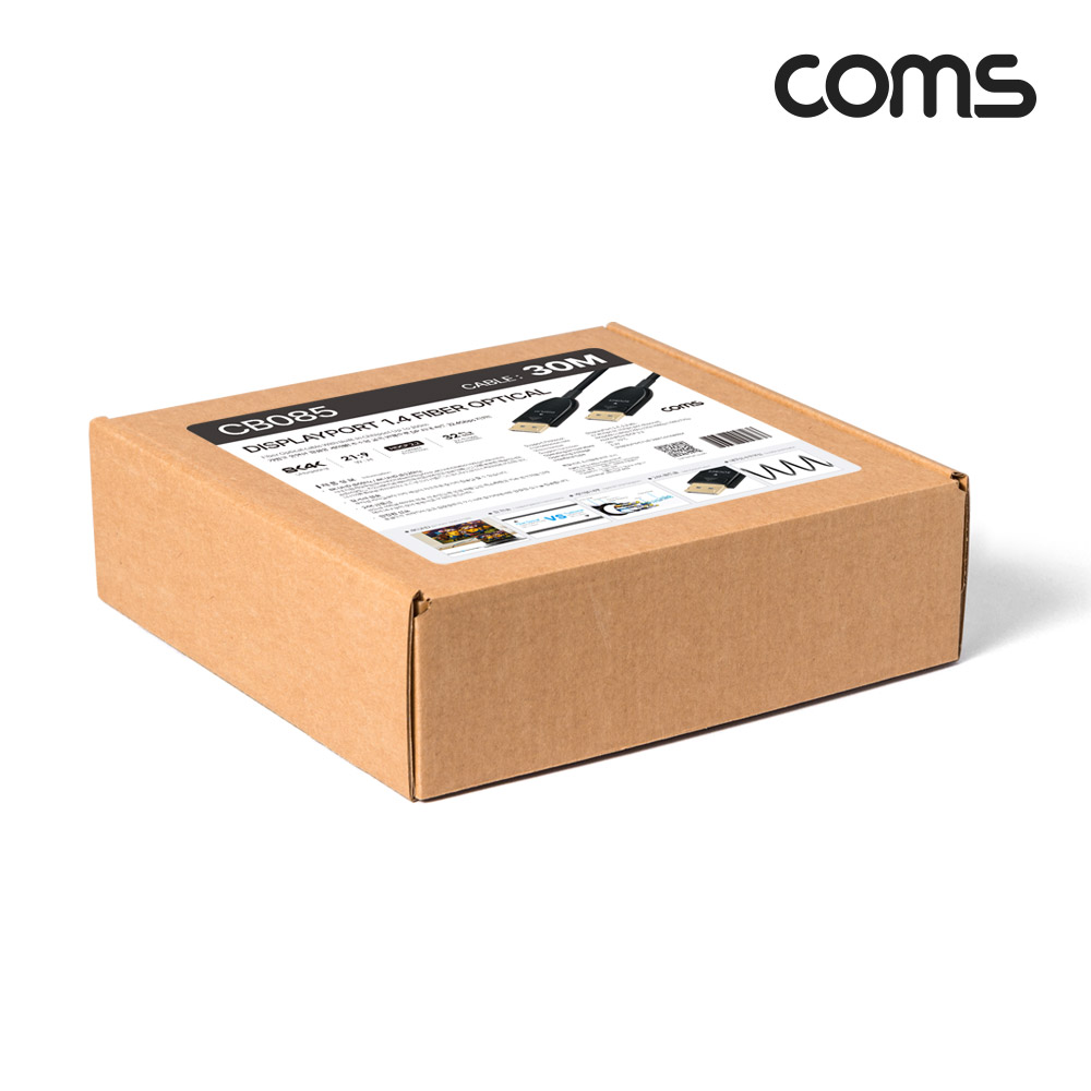 Coms 디스플레이포트(DisPlayPort) 광(AOC) 리피터 케이블 DP1.4 8K@60Hz 30M