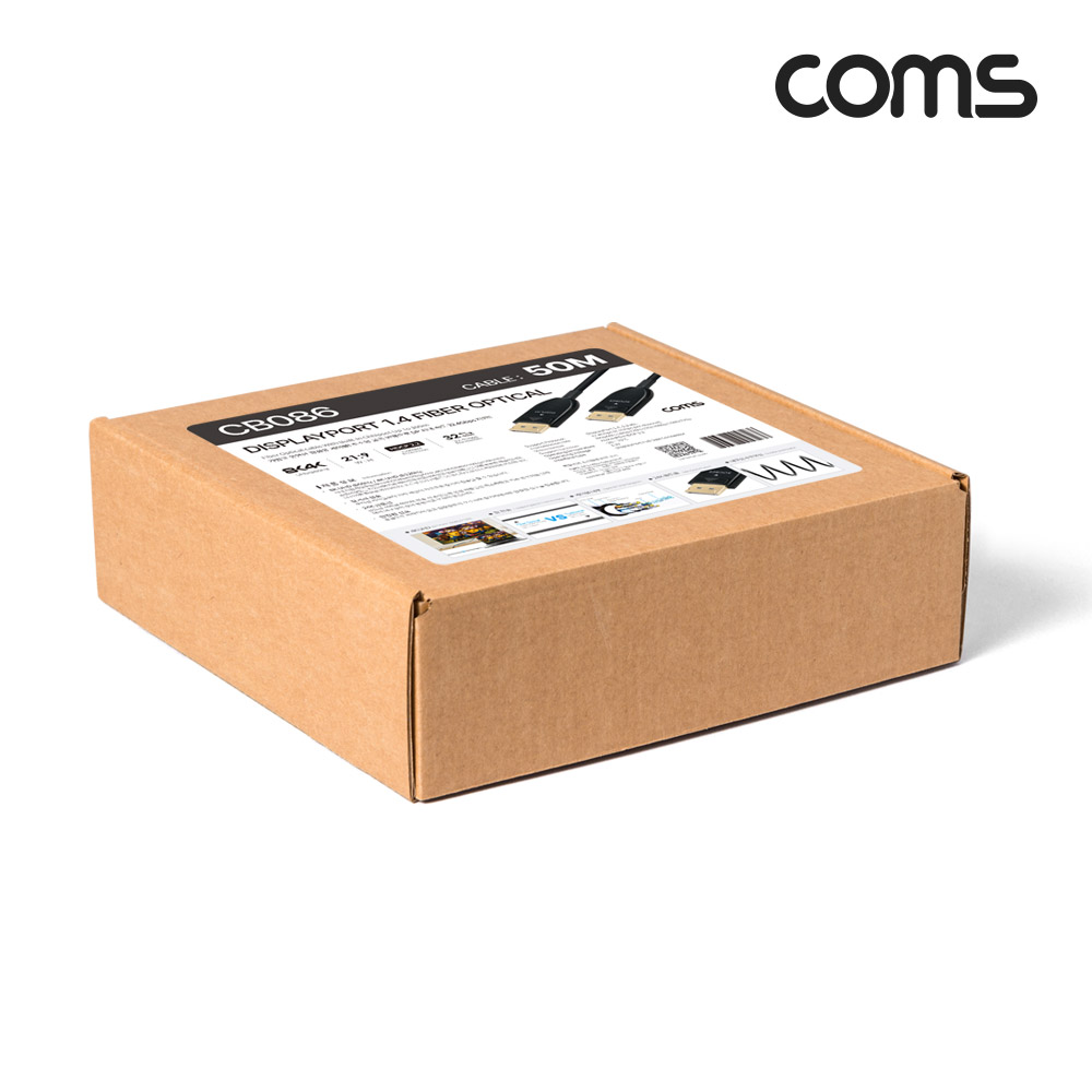 Coms 디스플레이포트(DisPlayPort) 광(AOC) 리피터 케이블 DP1.4 8K@60Hz 50M