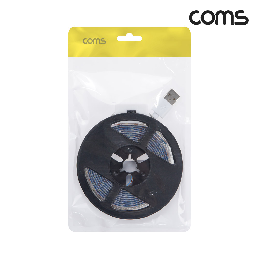 Coms 붙이는 USB 5V LED 줄조명 슬림형 2M 2700K 띠형 라인조명 동작감지 모션센서 자동점등소등