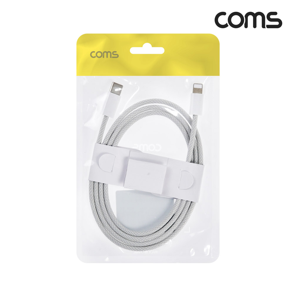 Coms USB C타입 to iOS 8핀 고속케이블 20W 1M Gray