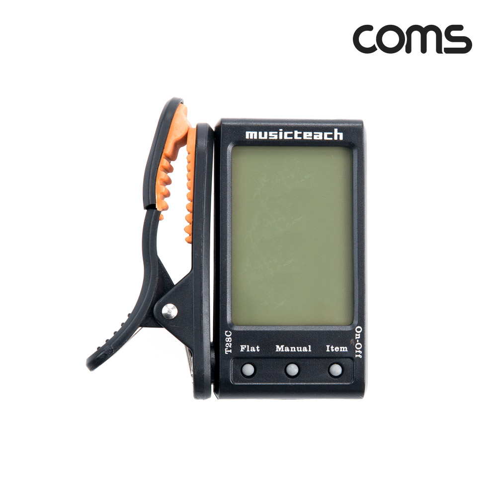 Coms 사운드 튜닝 조정기 기타 베이스 우쿨렐레 휴대용 소형 미니 튜너