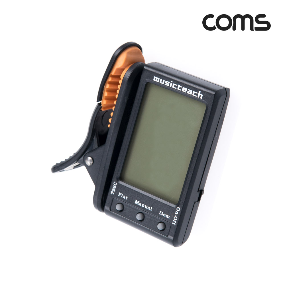 Coms 사운드 튜닝 조정기 기타 베이스 우쿨렐레 휴대용 소형 미니 튜너