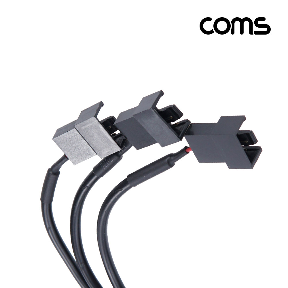 Coms DC 전원 변환 쿨러 케이블, 2Px3 , 3분배