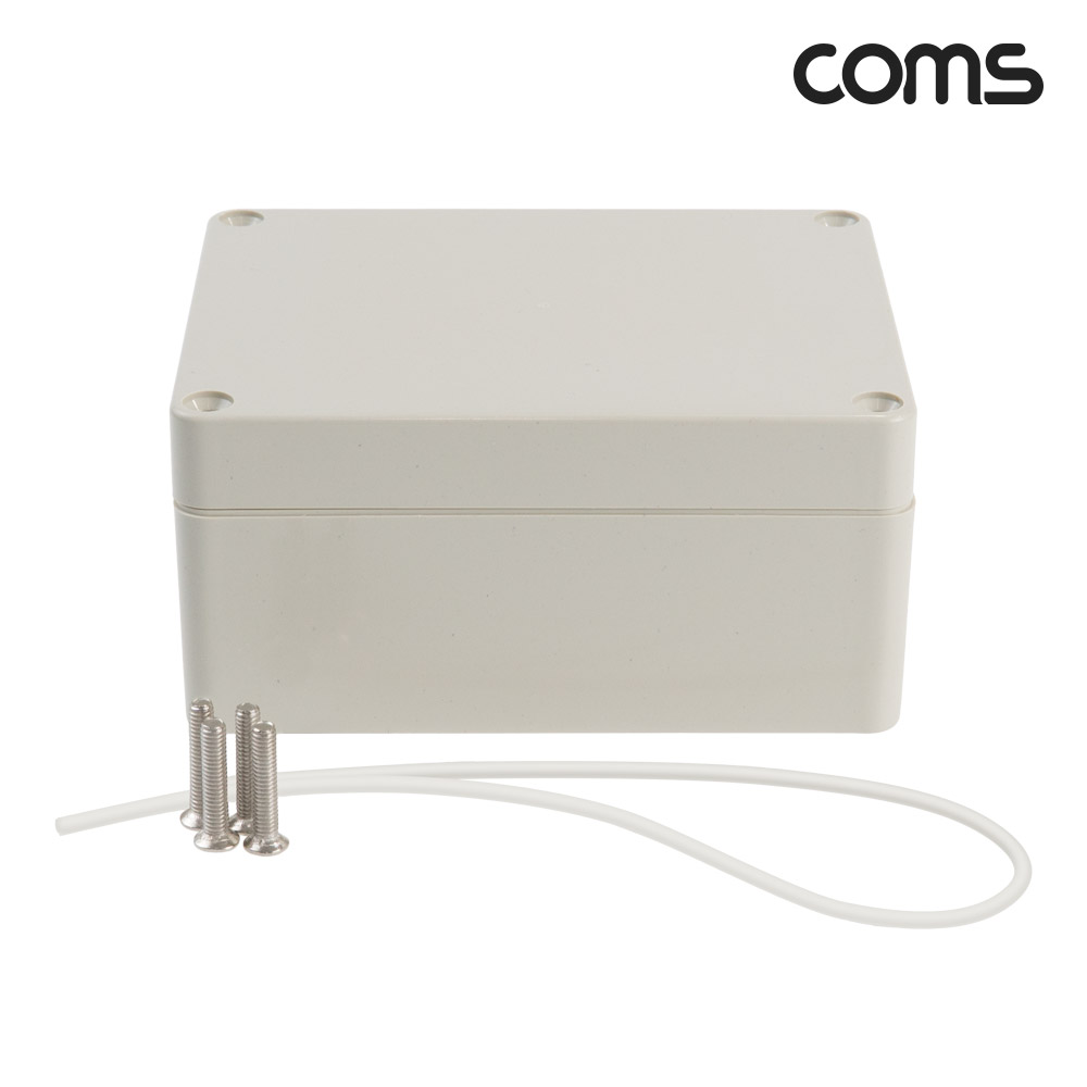 Coms 엔클로저 다용도 플라스틱 몰딩 생활방수 케이스 11.5x9x5.5cm