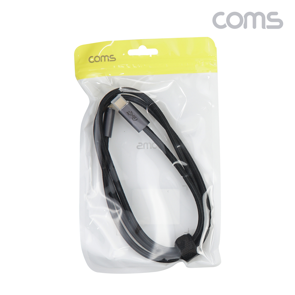 Coms USB 3.2 Type C PD 고속충전 케이블 1m C타입 to C타입 E-Marker 이마커 최대 40Gbps