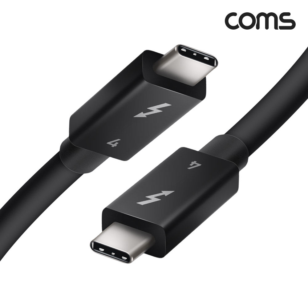 Coms USB C타입 PD 썬더볼트4 케이블 1m 40Gbps 100W 8K@60Hz