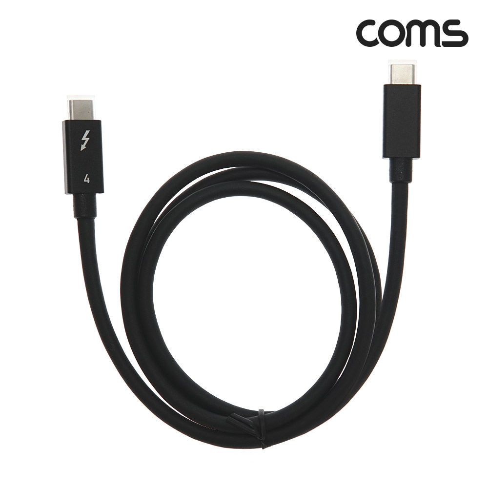 Coms USB C타입 PD 썬더볼트4 케이블 1m 40Gbps 100W 8K@60Hz