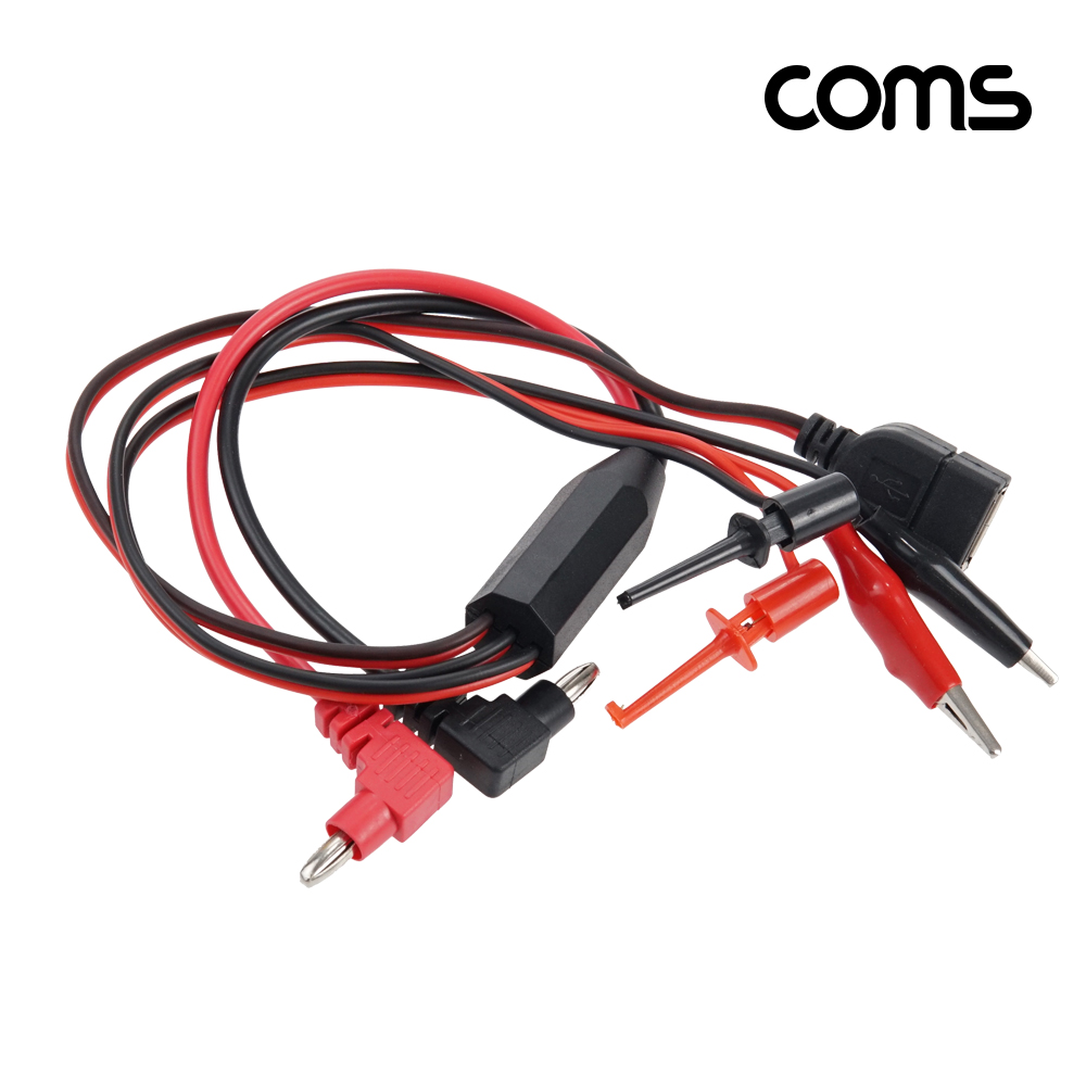 Coms 측정 탐침 리드 케이블, 테스터기, 측정침, 탐침형, 보호캡, 50cm