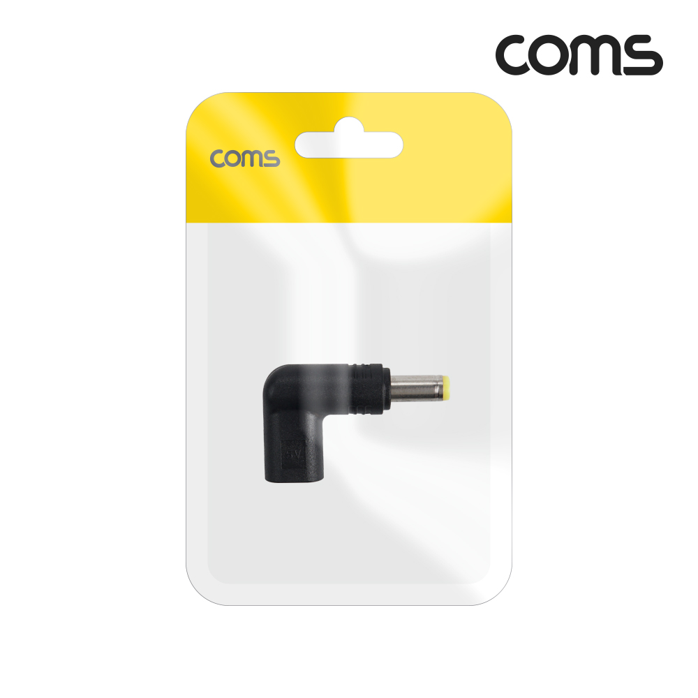 Coms USB 3.1(Type C) 노트북 젠더 DC 5.5 내경 2.5 변환 5V,꺾임 꺽임