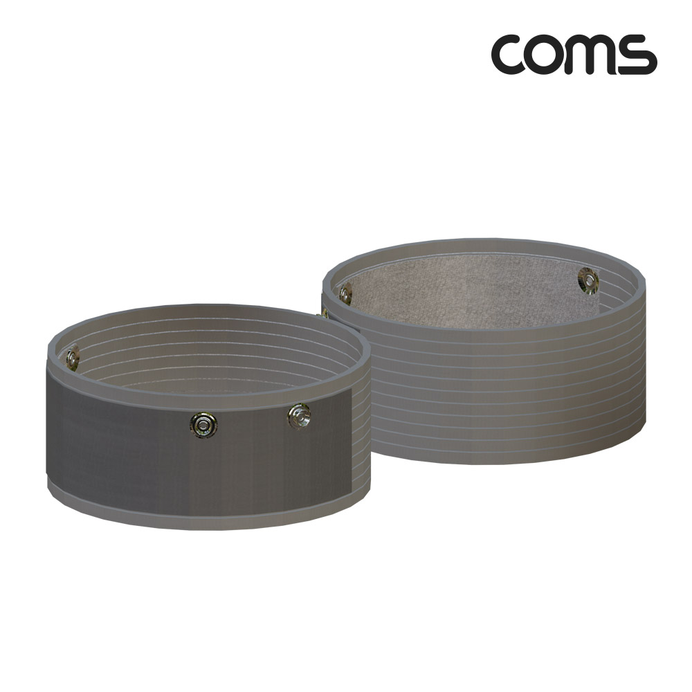 Coms 어싱파동 밴드 손목/발목용 2개입 그레이