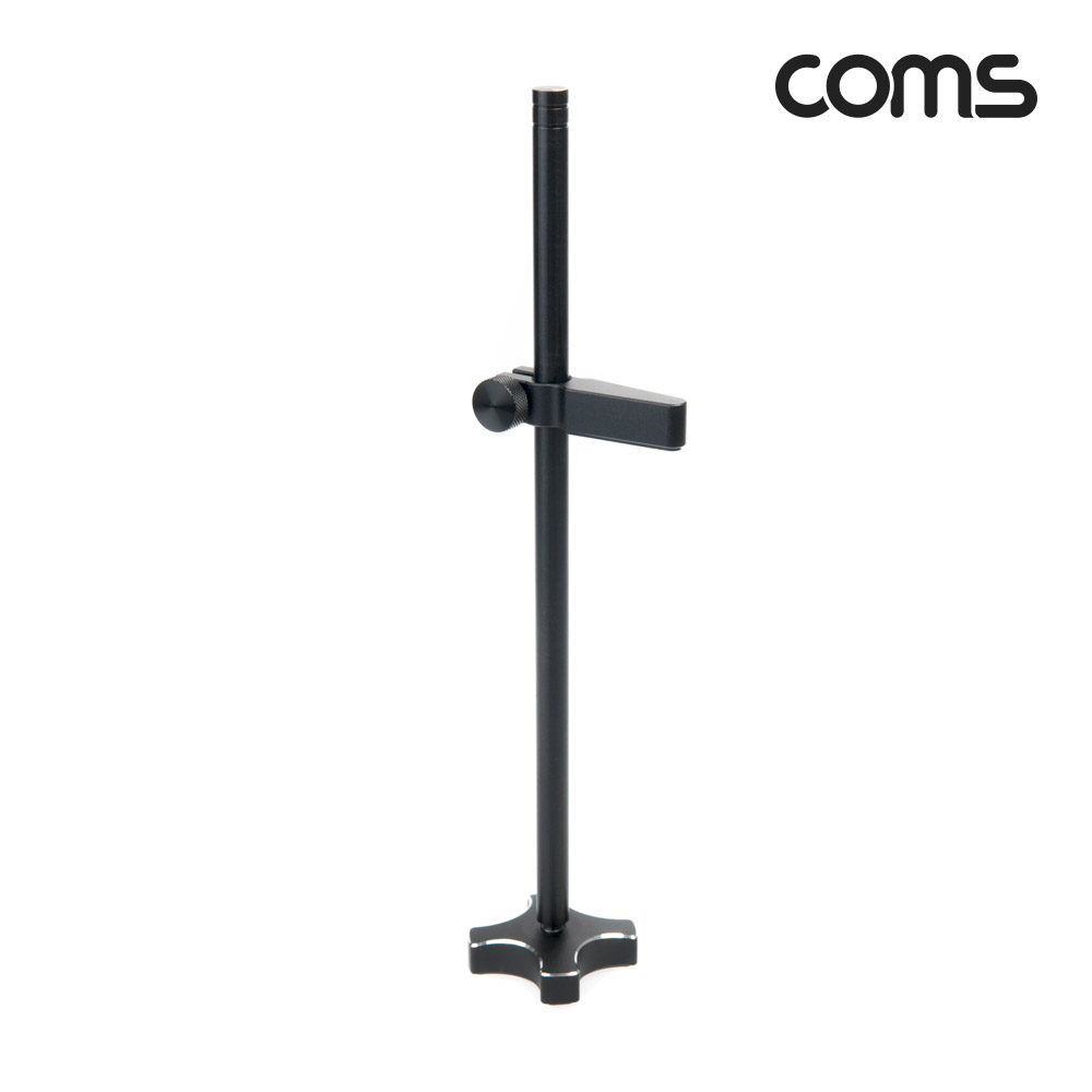 Coms 1단 그래픽카드 가이드, VGA GPU 수직 거치대, 지지대 홀더, 알루미늄 받침대, 브라켓 고정, 높이 조절, Black