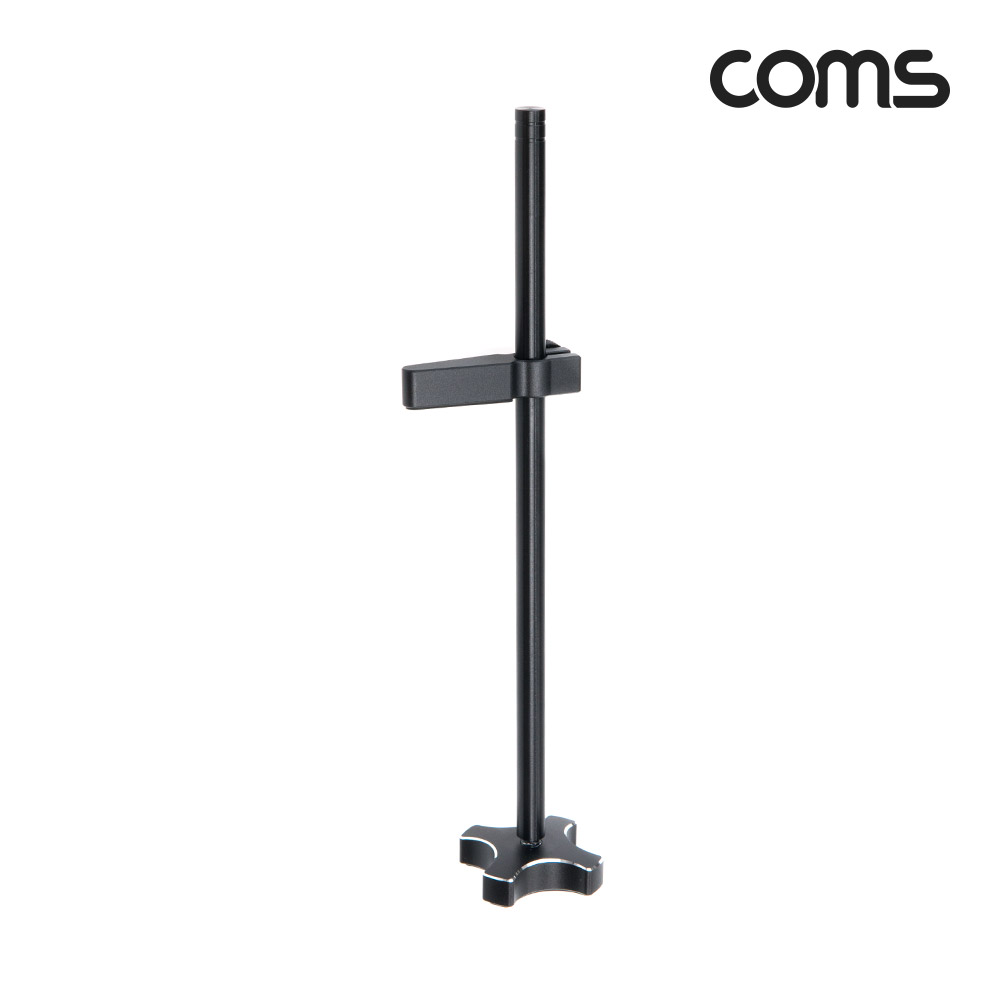 Coms 1단 그래픽카드 가이드, VGA GPU 수직 거치대, 지지대 홀더, 알루미늄 받침대, 브라켓 고정, 높이 조절, Black