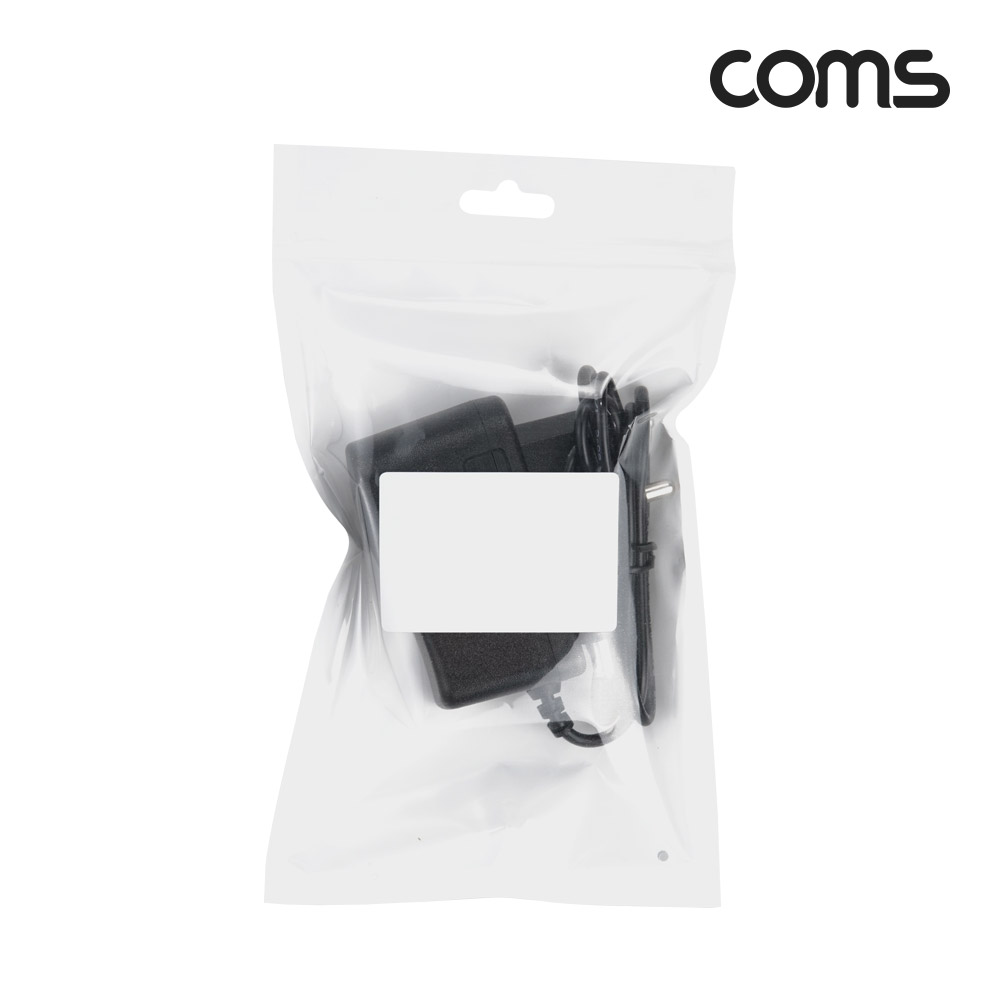 Coms AC/DC 전원 어댑터 DC5V/2A 외경5.5/내경2.1 아답터 케이블 1.2M