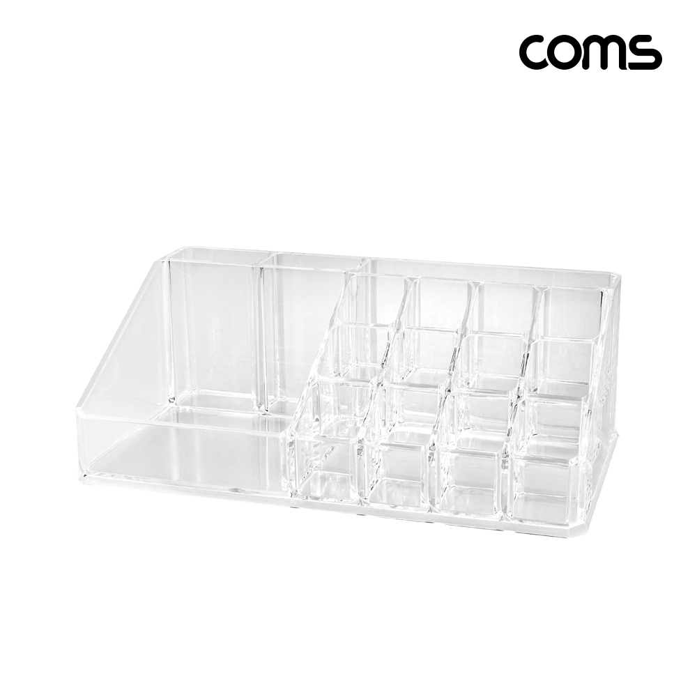 Coms 다용도 정리함 투명 아크릴 화장품 보관함 펜꽂이 꽂이함 데스크 책상 화장대 악세서리