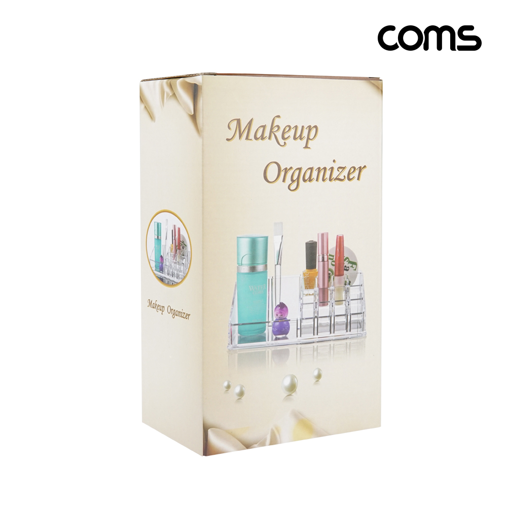 Coms 다용도 정리함 투명 아크릴 화장품 보관함 펜꽂이 꽂이함 데스크 책상 화장대 악세서리