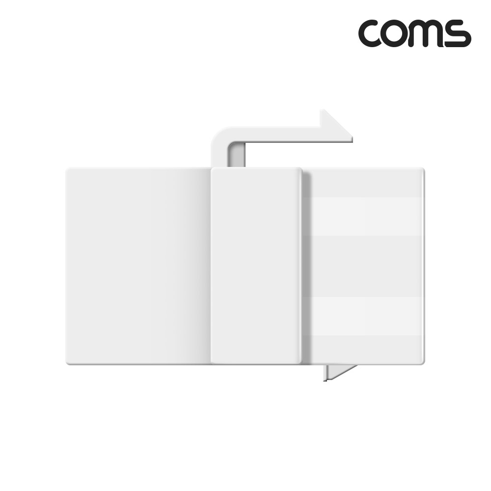 Coms USB 3.1 Type C 키스톤잭 월플레이트 White C to C타입