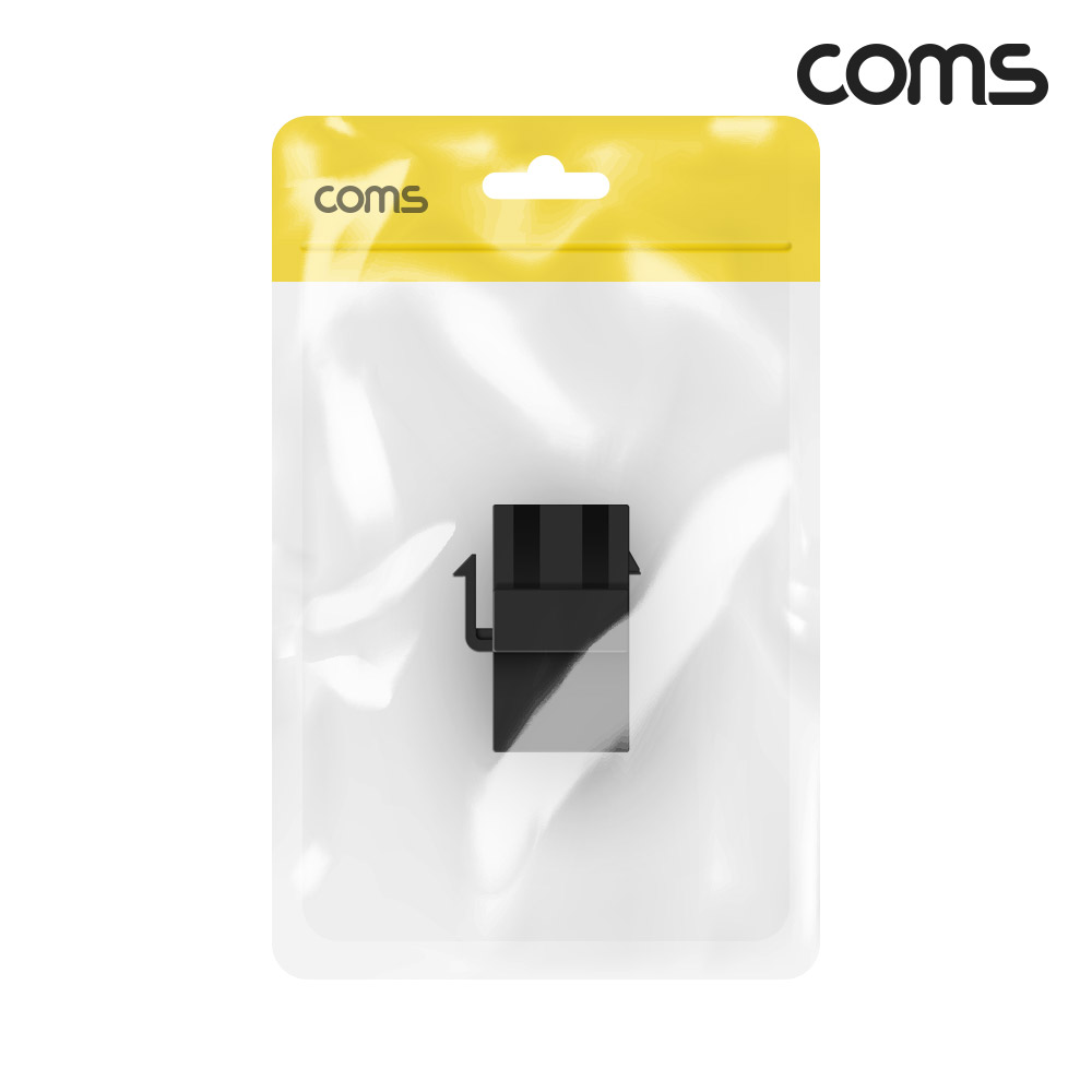 Coms USB 3.1 Type C 키스톤잭 월플레이트 Black C to C타입
