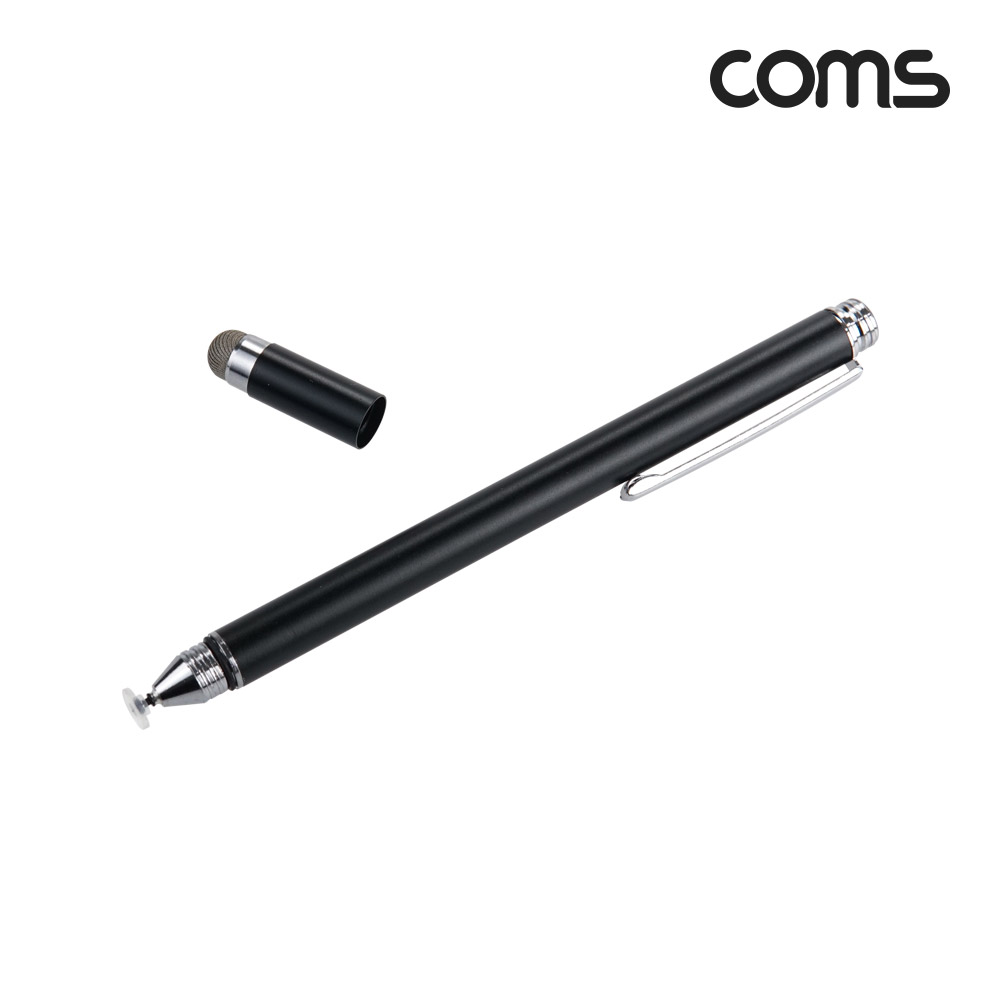 Coms 정전식 스마트폰 터치펜 2 in 1 터치볼 디스크형