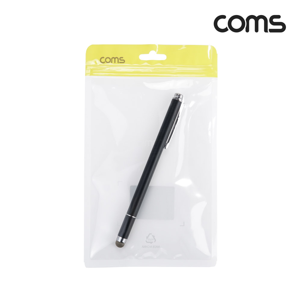 Coms 정전식 스마트폰 터치펜 2 in 1 터치볼 디스크형