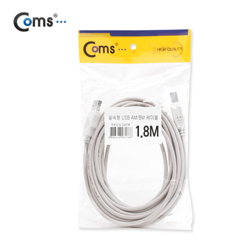 Coms USB 케이블 AB 실속형 1.8M