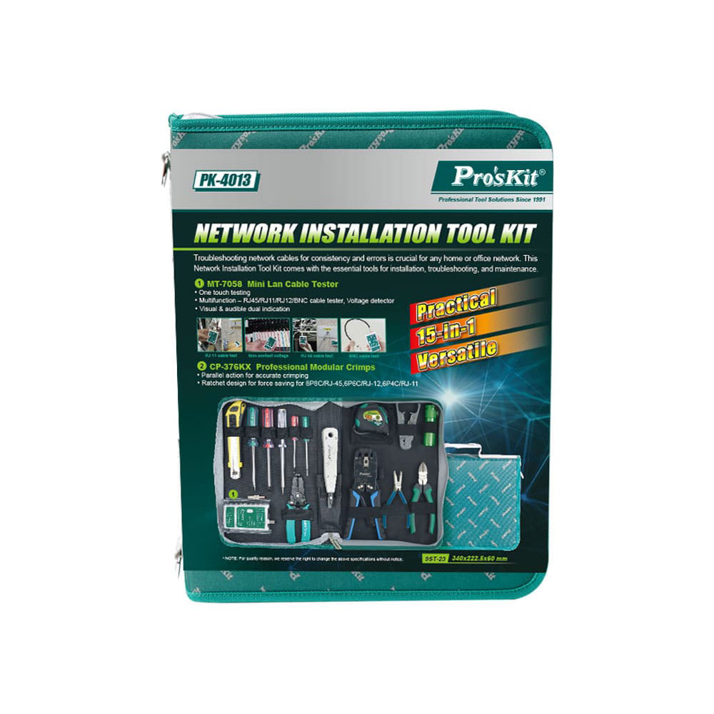 PROKIT (PK-4013) 네트워크 설치 공구 세트