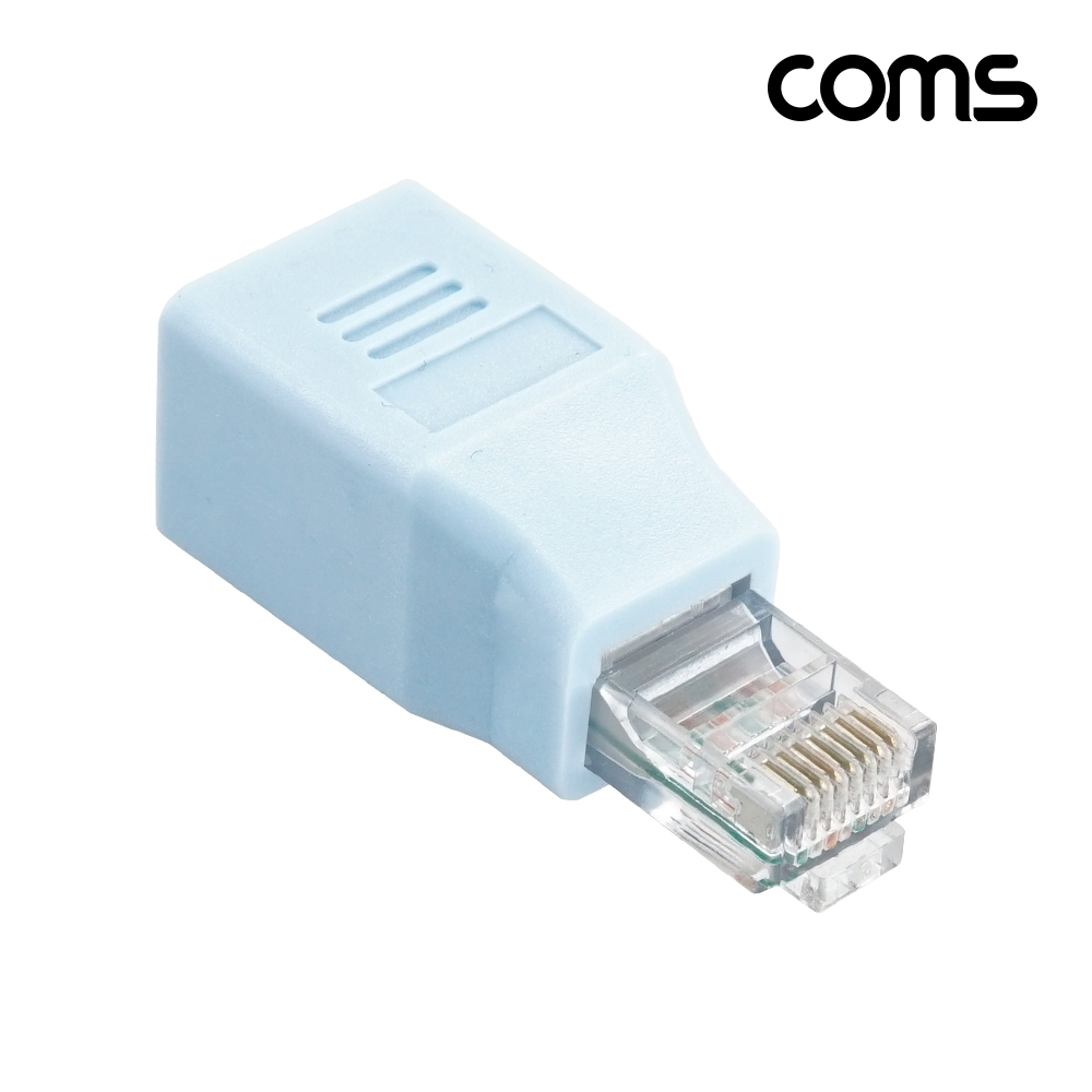Coms RJ45 커플러 Cat5 MF형 8P8C, 연장 젠더, 보호 커버