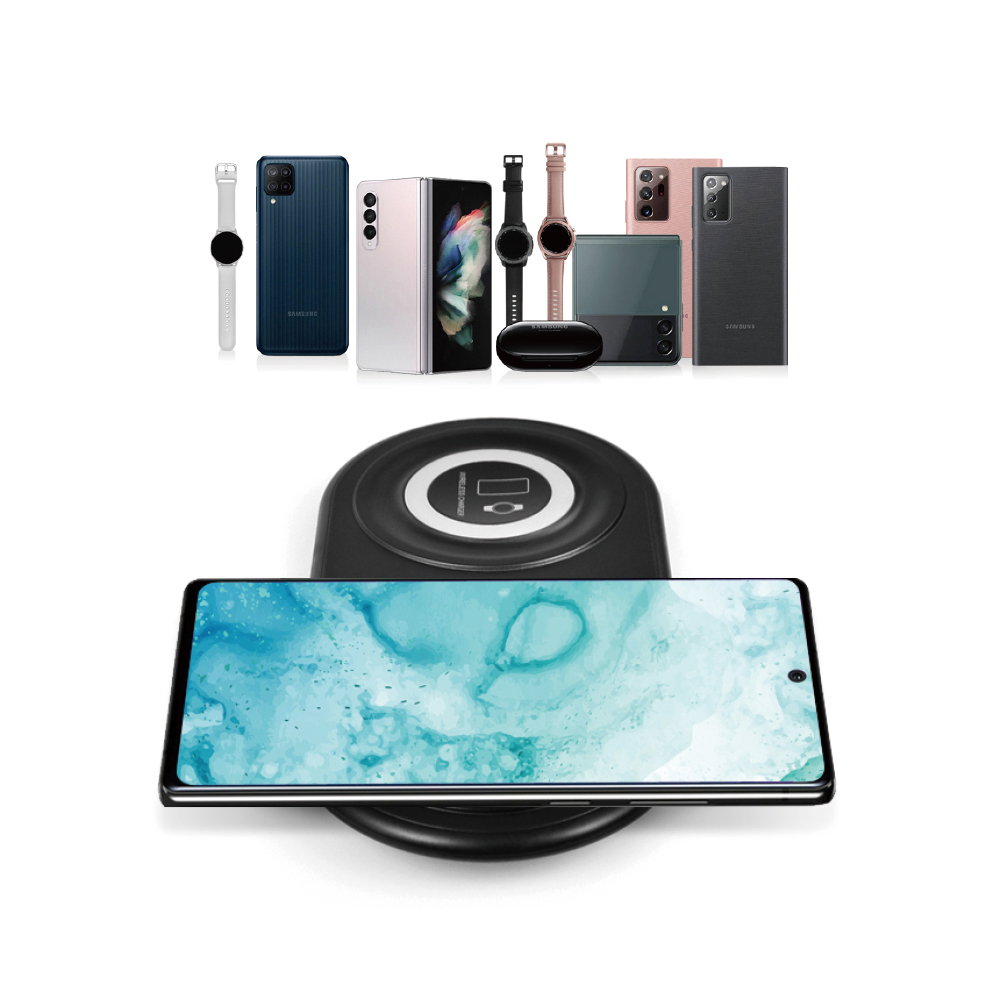 Coms 나비 듀얼 무선 고속충전기 무선충전패드 블랙