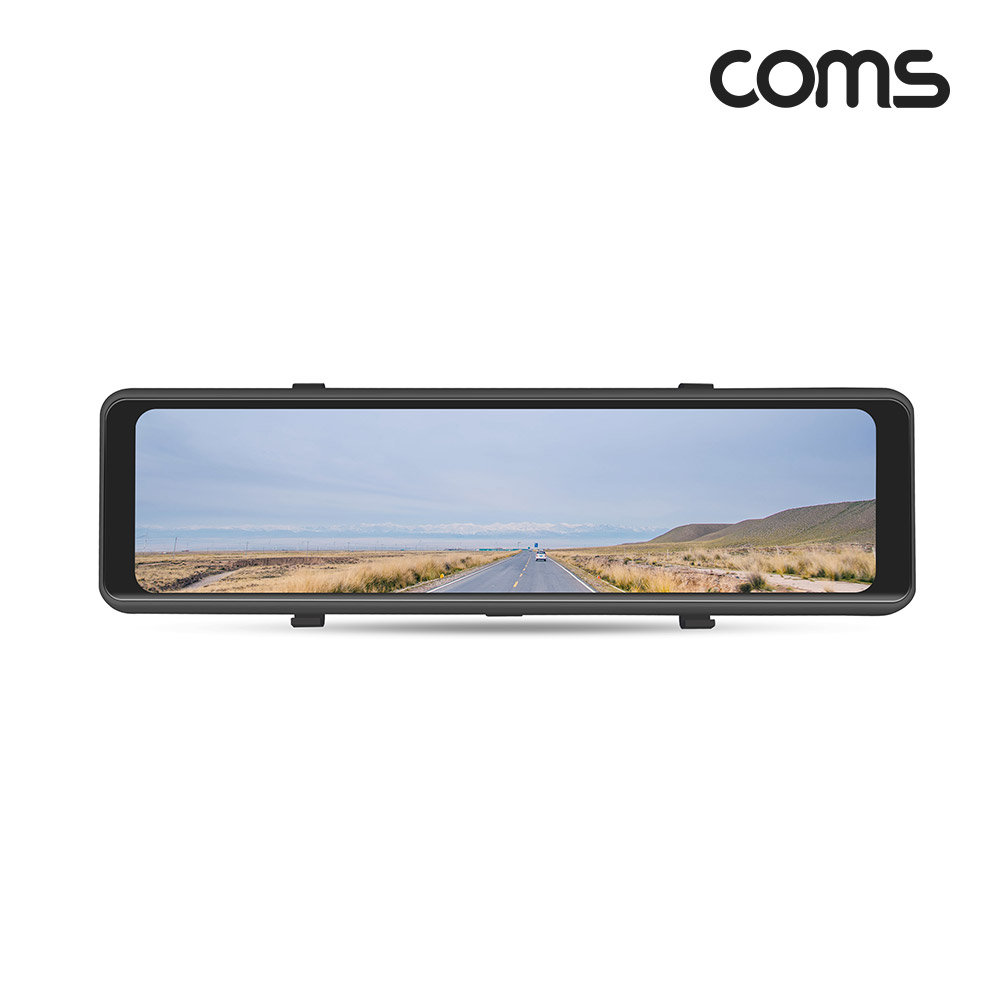 Coms 차량용 룸미러 블랙박스 전후방 10.88형 G센서 터치스크린 디지털 1080P FHD