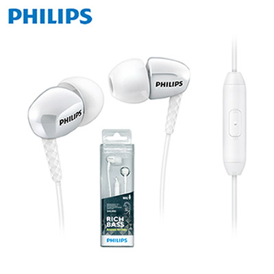 스마트폰 이어폰 PHILIPS (SHE3905WT) 화이트