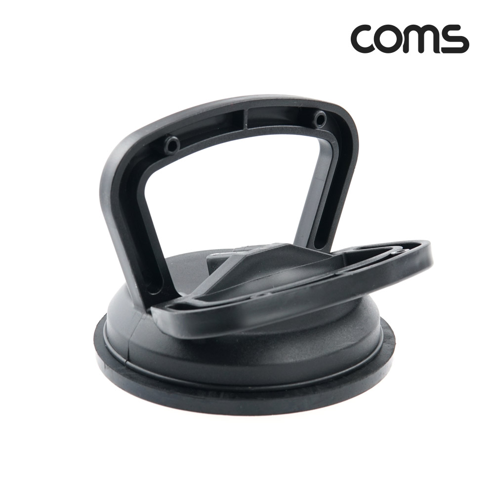 Coms 흡착기 진공흡착판 레버 부착 고무 12cm 중형
