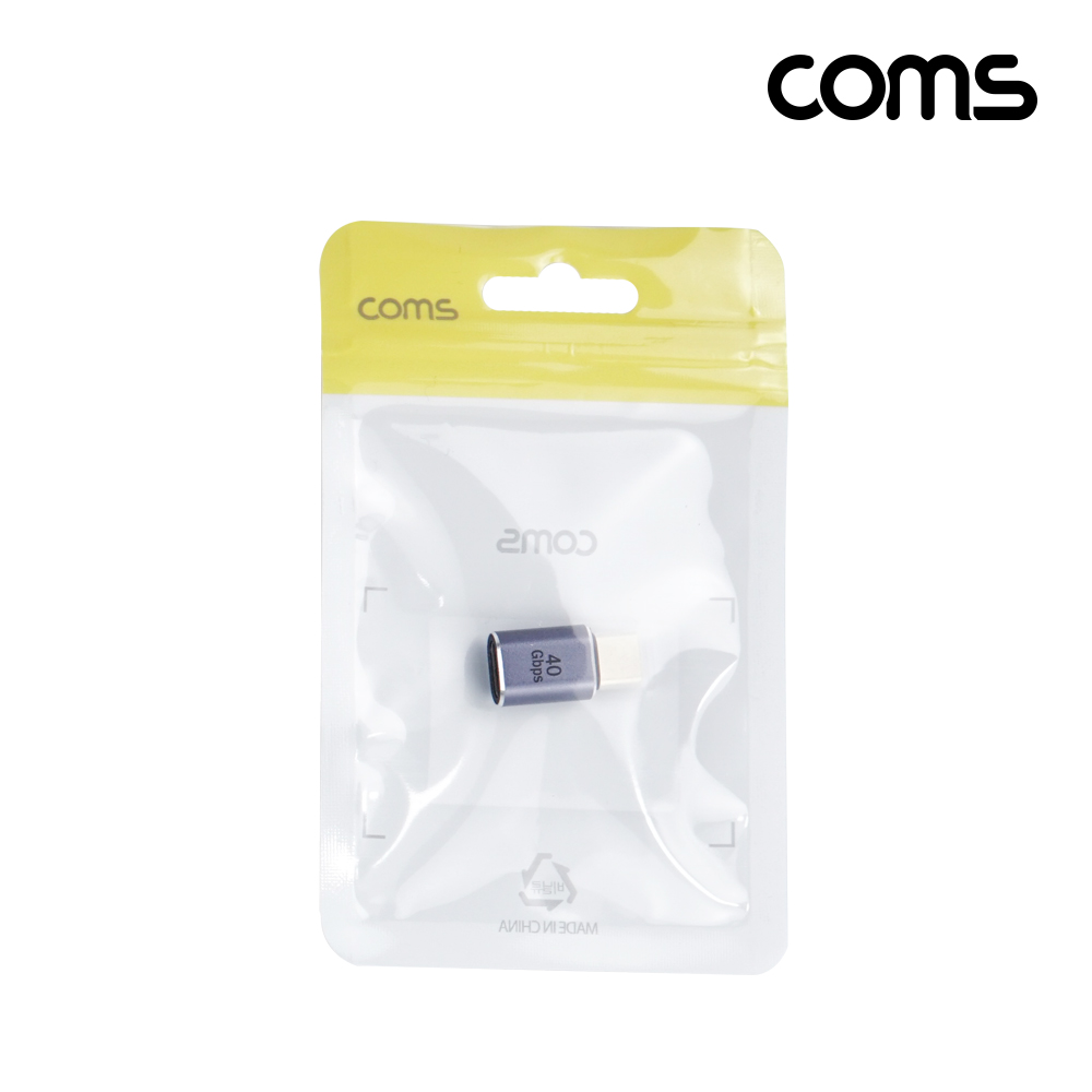 Coms USB 4.0 Type C 젠더 C타입 to C타입 MF E-Marker 이마커 최대 40Gbps