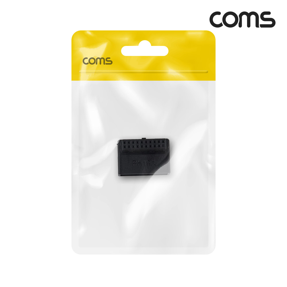 Coms USB 3.0 19핀 변환젠더 90A 상향꺾임