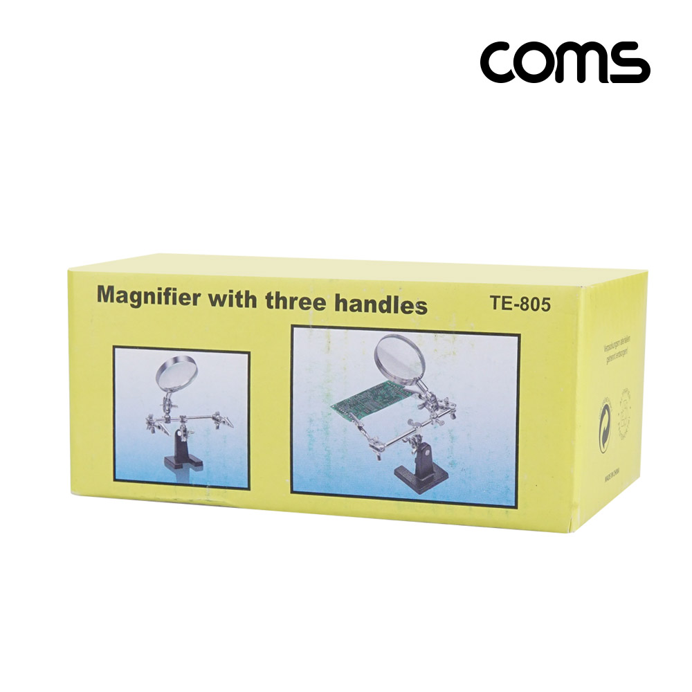 Coms 납땜 보조 스탠드 & 확대경 납땜보조, 스탠드형 2.5형 돋보기