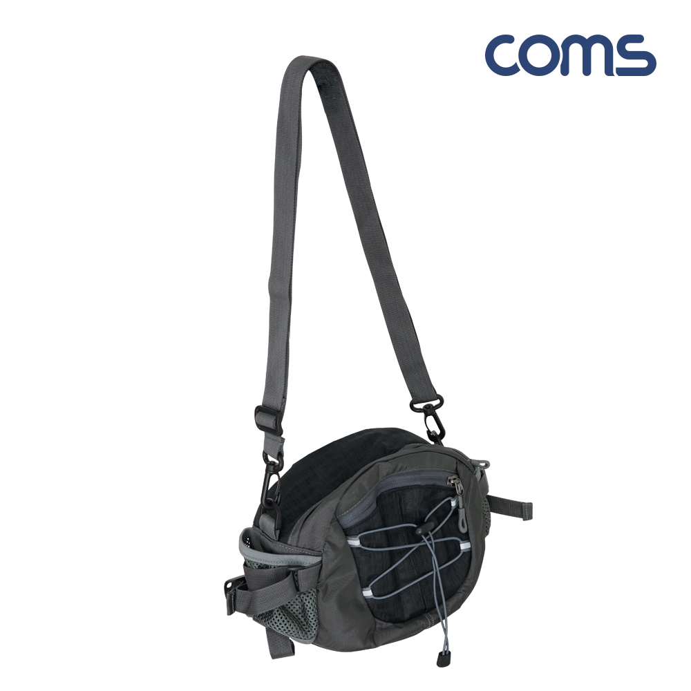 Coms 레저용 포켓 벨트형, 허리벨트 Gray 레저용 포켓, 가방, 다용도, 스포츠, 레저, 등산, 일상