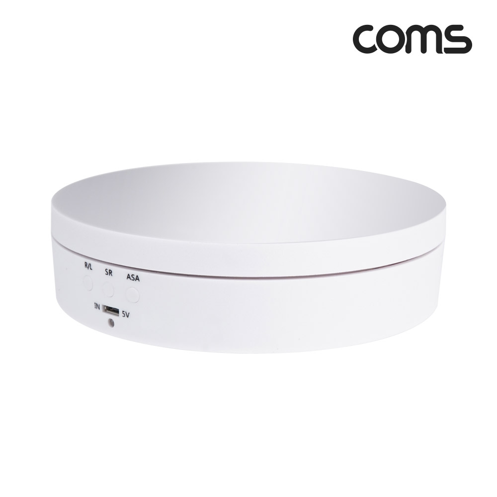 Coms 원형 회전 스탠드 진열대 진열판 전시 테이블 거울 미러 반사 배경지 14cm